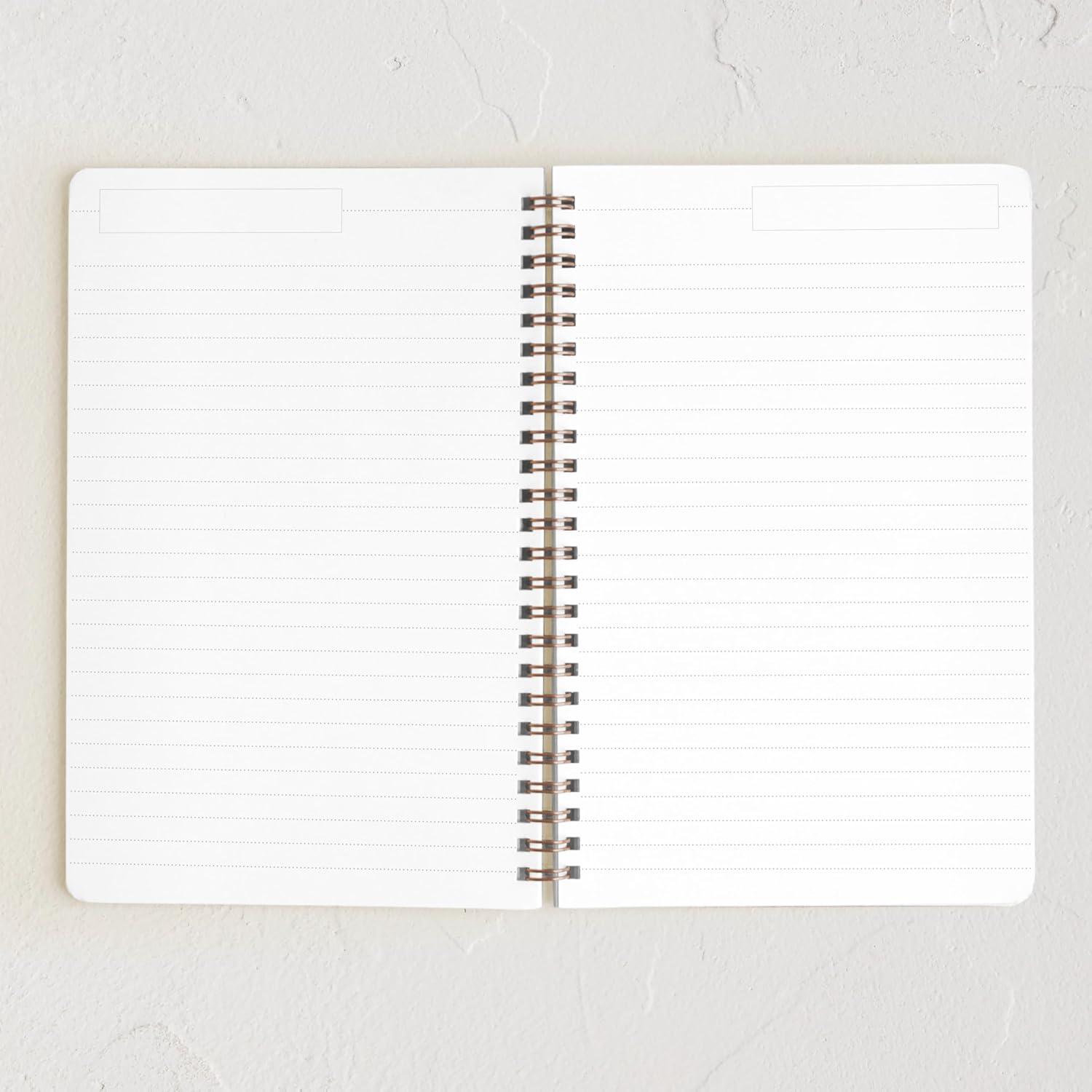 imageMinted Birds Notebook Writing Journal for Notes amp Journaling Durable Paper Cover Modern Aesthetic Colorful amp Simple Spiral Bound Journal Notebook with 160 Lined Pages 55 x 85Wild Meadow