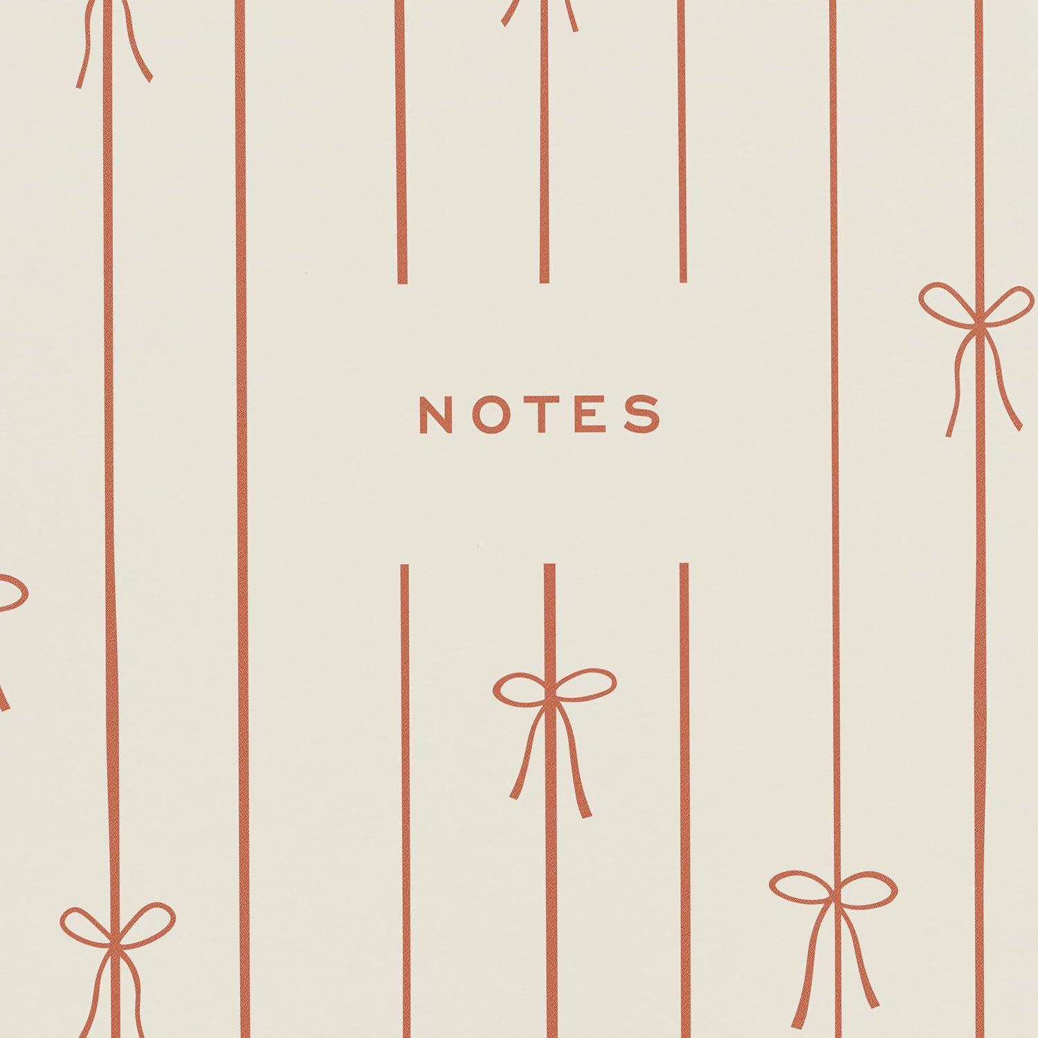 imageMinted Birds Notebook Writing Journal for Notes amp Journaling Durable Paper Cover Modern Aesthetic Colorful amp Simple Spiral Bound Journal Notebook with 160 Lined Pages 55 x 85Red Bow