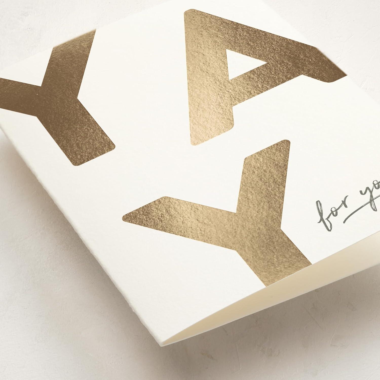 imageMinted Flower Cheers Wedding Card with Gold Foil Champagne Coupes Floral Garnish Illustration Elegant Toast Celebration Greeting for Newlyweds Engagement Bridal Shower Anniversary CongratulationsYay for You