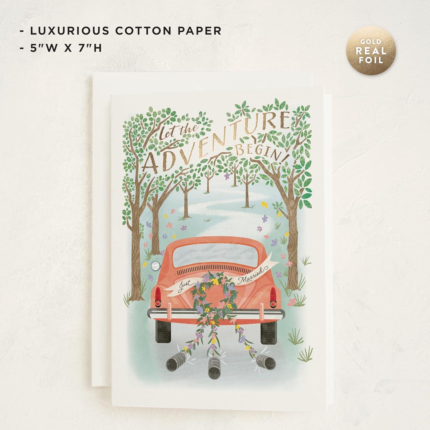 imageMinted Flower Cheers Wedding Card with Gold Foil Champagne Coupes Floral Garnish Illustration Elegant Toast Celebration Greeting for Newlyweds Engagement Bridal Shower Anniversary CongratulationsLovers Lane