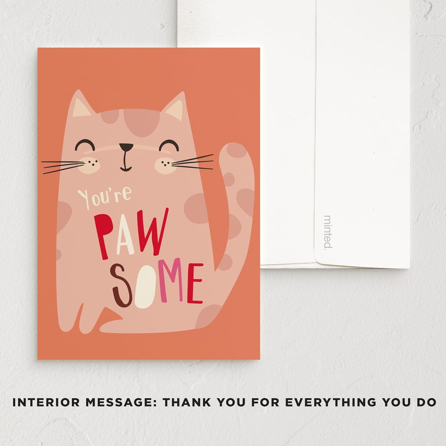 imageMinted Kids Birthday Cards Pack Set of 5 Kids Greeting Card Variety Pack Fun amp Cute Folded Greeting Cards With Envelopes Unique Happy Birthday Stationery Cards Designed by Independent ArtistsAnimals Thank You Pack