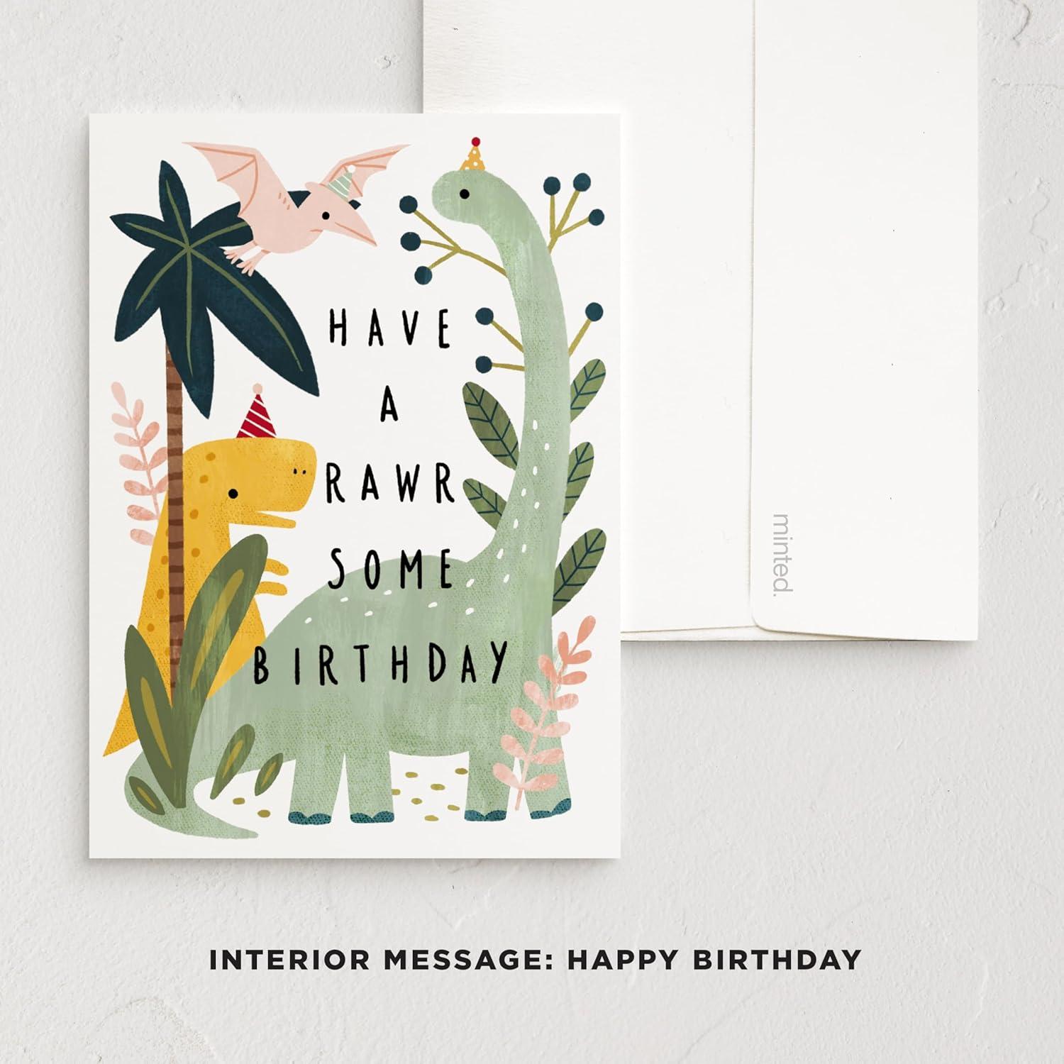 imageMinted Kids Birthday Cards Pack Set of 5 Kids Greeting Card Variety Pack Fun amp Cute Folded Greeting Cards With Envelopes Unique Happy Birthday Stationery Cards Designed by Independent ArtistsKids Birthday Pack