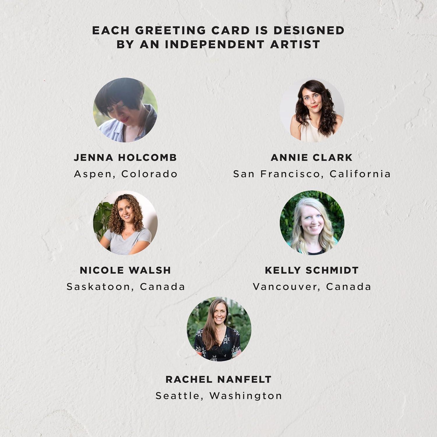 imageMinted Kids Birthday Cards Pack Set of 5 Kids Greeting Card Variety Pack Fun amp Cute Folded Greeting Cards With Envelopes Unique Happy Birthday Stationery Cards Designed by Independent ArtistsElegant Thank You Pack