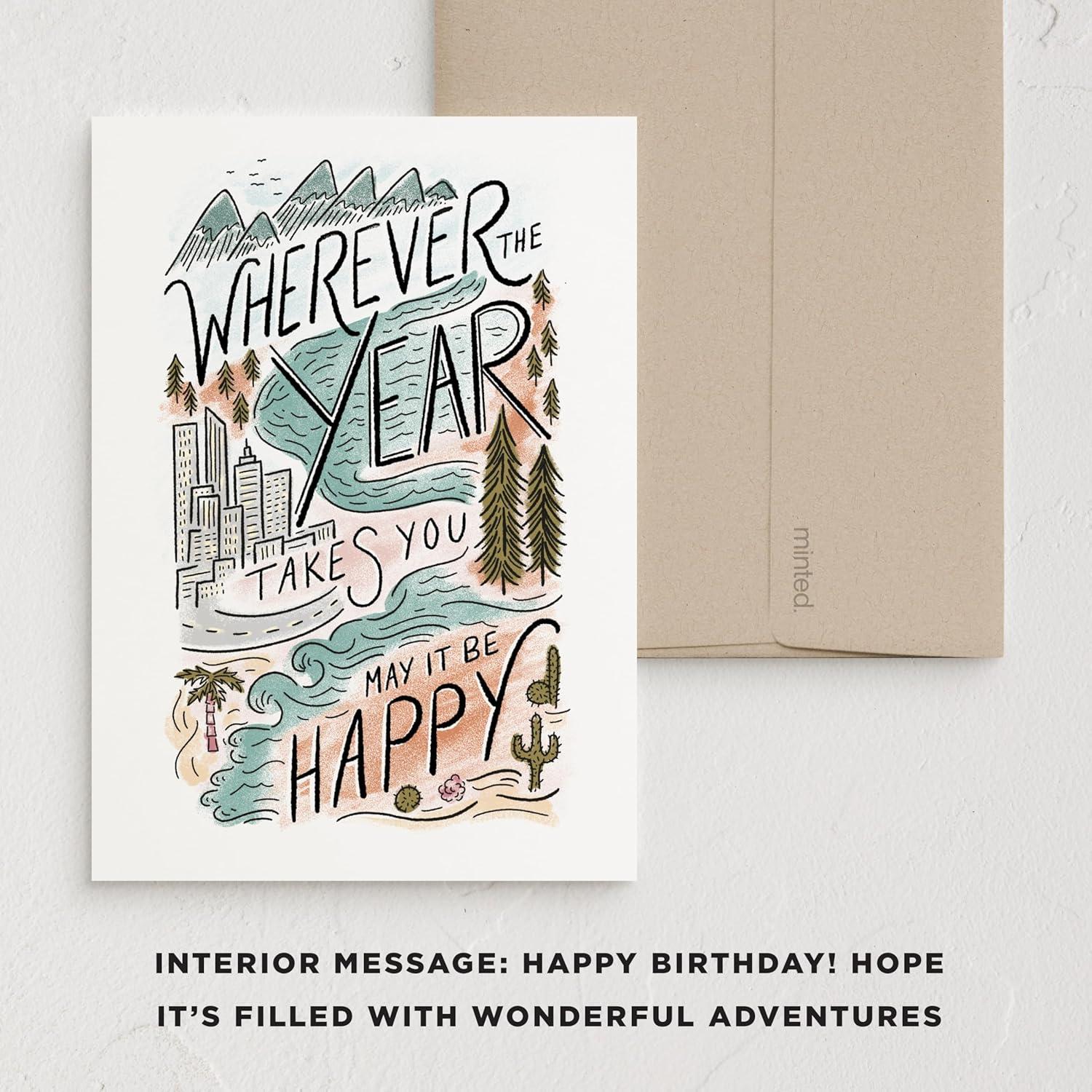 imageMinted Kids Birthday Cards Pack Set of 5 Kids Greeting Card Variety Pack Fun amp Cute Folded Greeting Cards With Envelopes Unique Happy Birthday Stationery Cards Designed by Independent ArtistsBirthday Pack