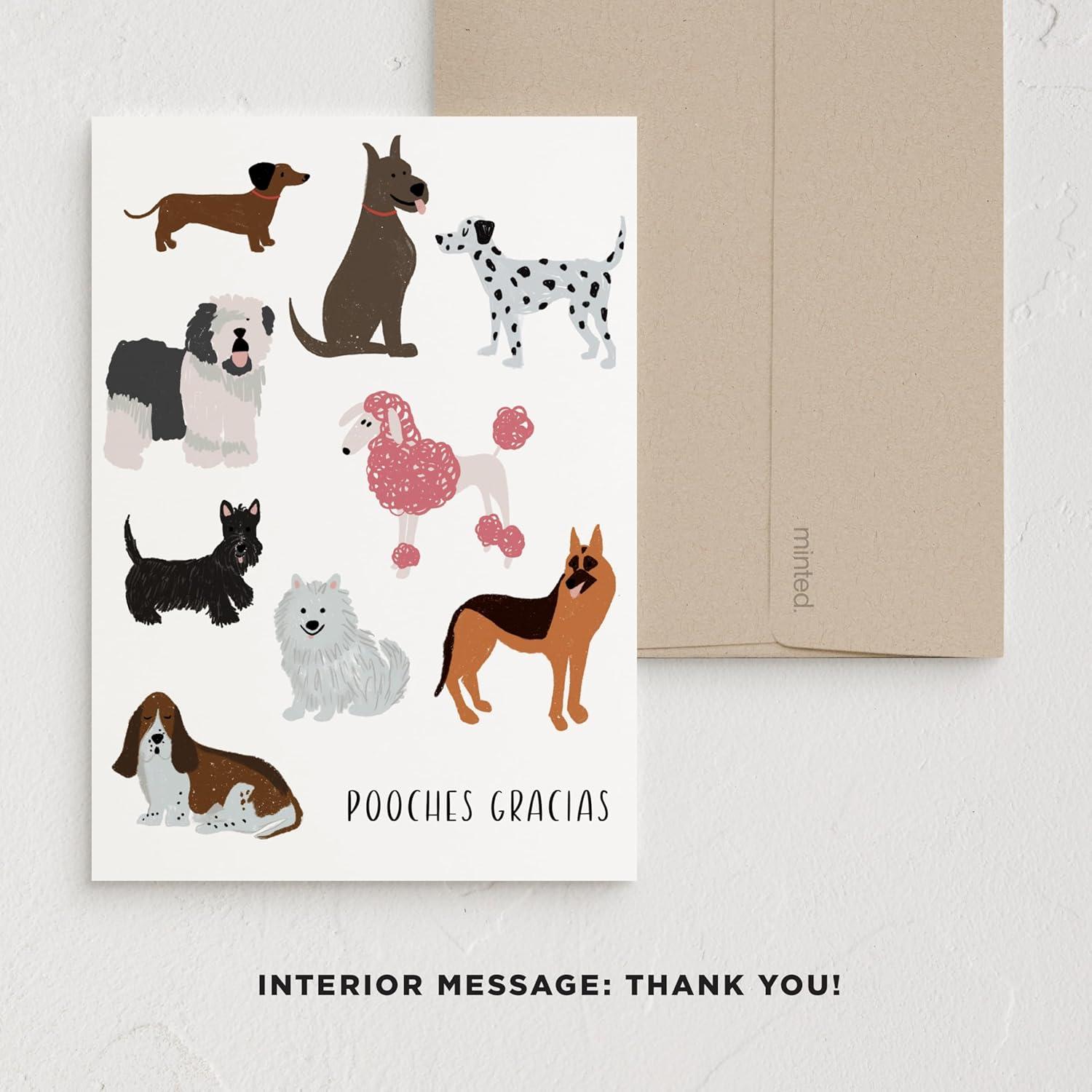 imageMinted Kids Birthday Cards Pack Set of 5 Kids Greeting Card Variety Pack Fun amp Cute Folded Greeting Cards With Envelopes Unique Happy Birthday Stationery Cards Designed by Independent ArtistsAnimals Thank You Pack