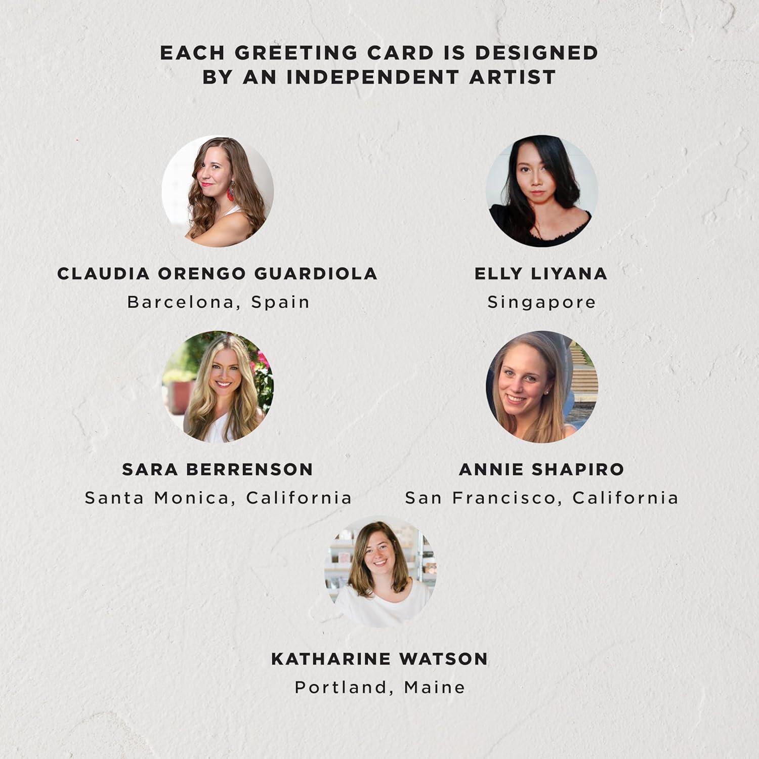 imageMinted Kids Birthday Cards Pack Set of 5 Kids Greeting Card Variety Pack Fun amp Cute Folded Greeting Cards With Envelopes Unique Happy Birthday Stationery Cards Designed by Independent ArtistsDelight Blanks Pack