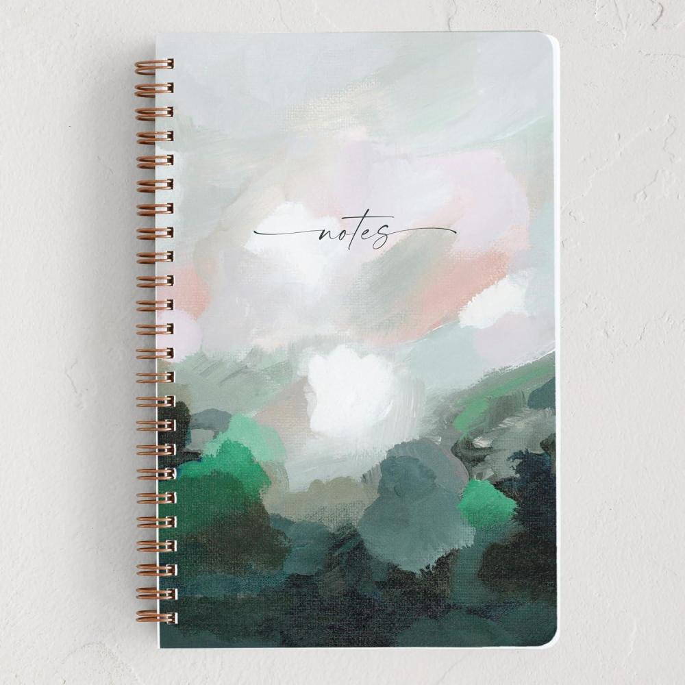imageMinted Birds Notebook Writing Journal for Notes amp Journaling Durable Paper Cover Modern Aesthetic Colorful amp Simple Spiral Bound Journal Notebook with 160 Lined Pages 55 x 85Light Seeker