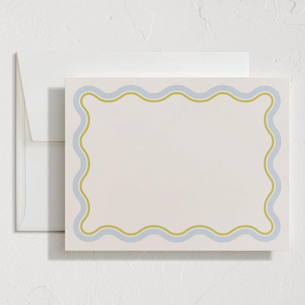 imageMinted Cheerful Valentines Day Stationery Set Set of 10 Flat Note Cards amp Envelopes for Invitiations and Handwritten Thank You Messages Rainbow with Heart Accent Gifts for TeachersSquiggled