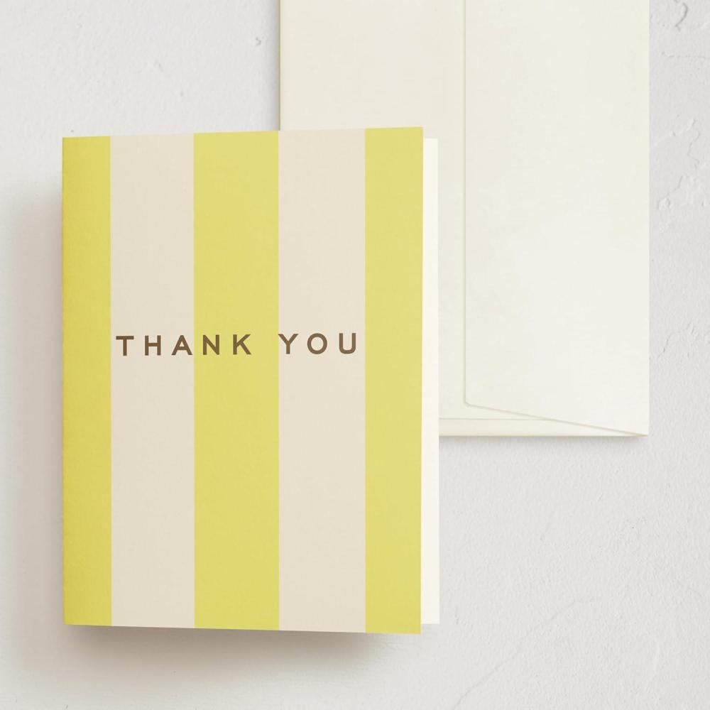 imageMinted Thank You Cards Pack Set of 10 Folded Thank You Cards with Envelopes Blank Card Luxe Script Design in Cream amp Blue Luxurious Paper Designed by Independent Artists Wedding or Everyday UseCampania