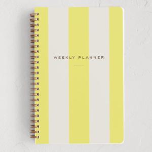 Minted Birds 2026 Weekly & Monthly Undated Planner, 5.5″ x 8.5″ Minimalist Spiral Bound Planner Notebook, 132 Pages, Elegant Undated Calendar Organizer for Work, School & Home(Campania)