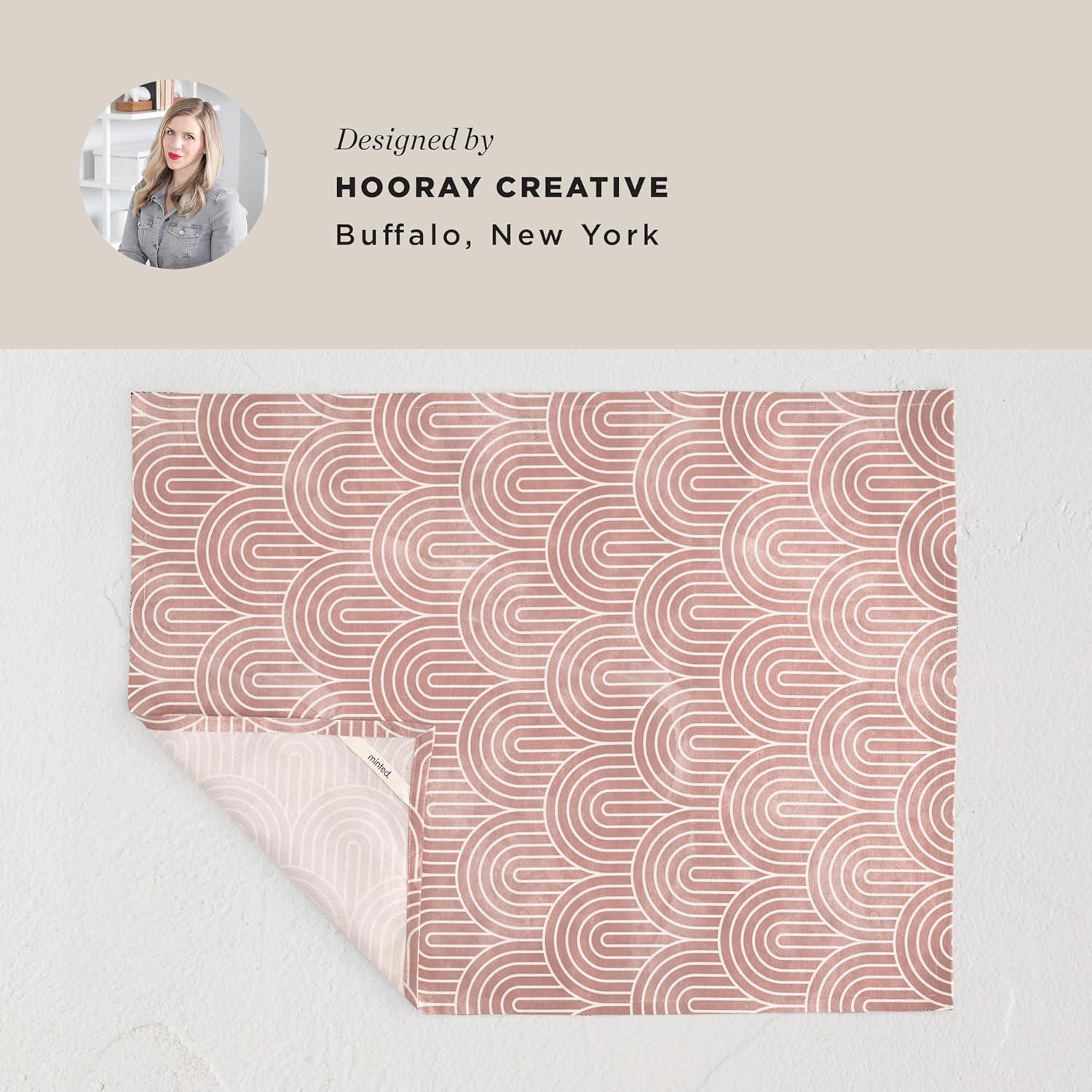 imageMinted Deco Arches Cotton Tea Towel Set of 2 With Unique Designs Decorative Dish Towels for Kitchen With Hanging Loop