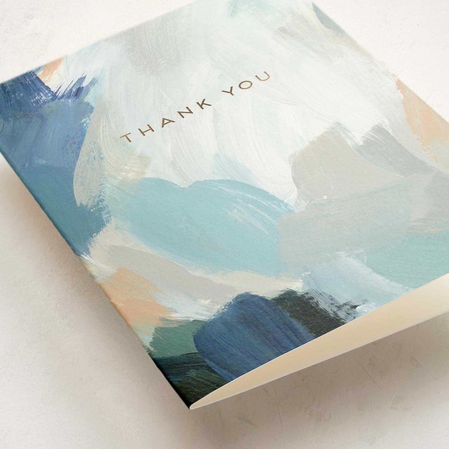 imageMINTED Love Is Around You Valentines Day Blank Card Watercolor Hearts Illustration Note Card Premium 5x7 Blank Greeting with Envelope Romantic Heart Design for Thinking of You Thank You CelebrationsPainted Thank You