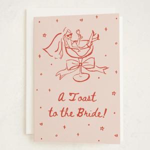 MINTED Love Is Around You Valentine’s Day Blank Card, Watercolor Hearts Illustration Note Card, Premium 5×7 Blank Greeting with Envelope, Romantic Heart Design for Thinking of You, Thank You Celebrations(Cheers to Love)