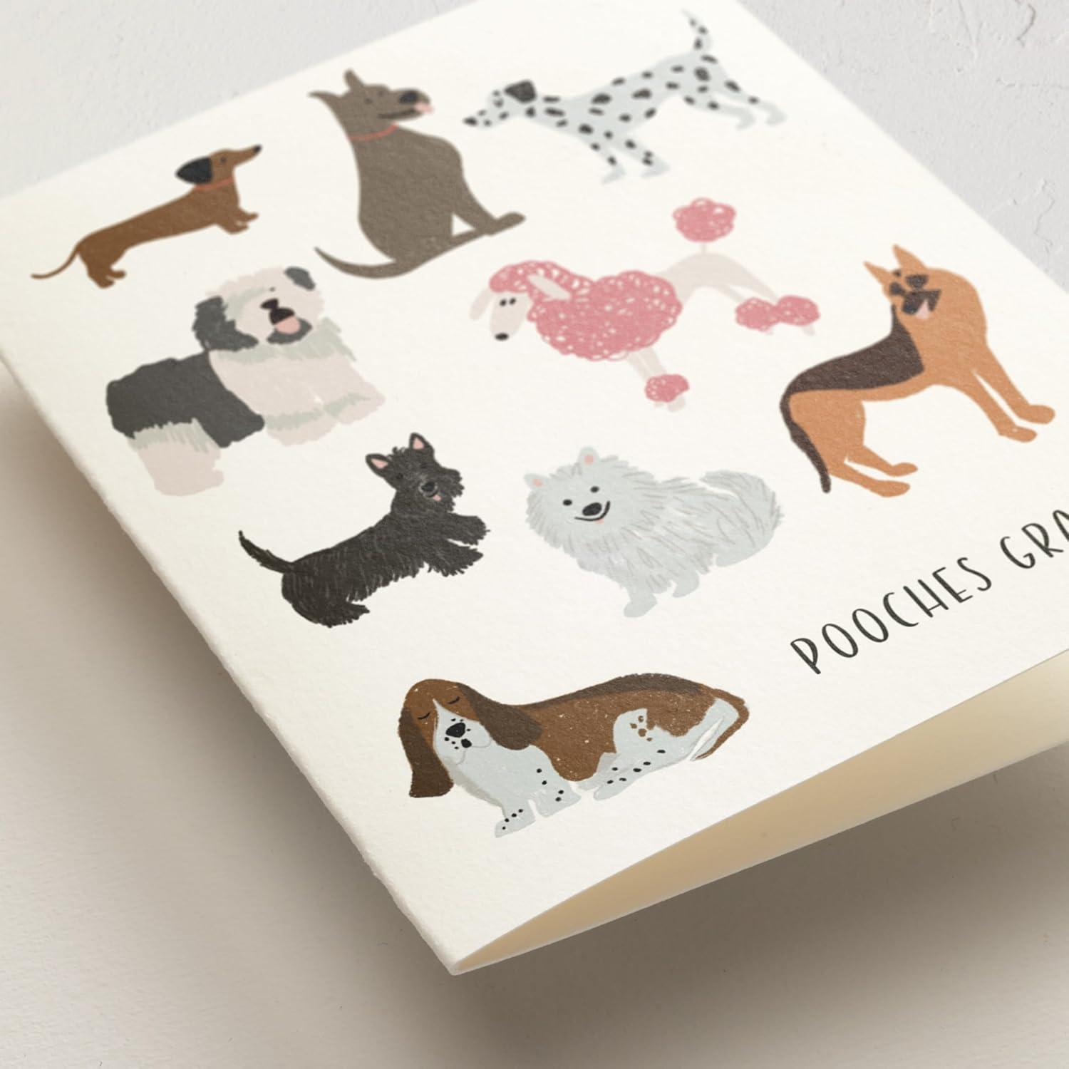 imageMinted Thank You Cards 10 Pack Pooches Gracias Design Folded 425 x 55 Inch Blank Greeting Cards with Envelopes for Pet Lovers Wedding Graduation Baby Shower Appreciation NotesPooches Gracias