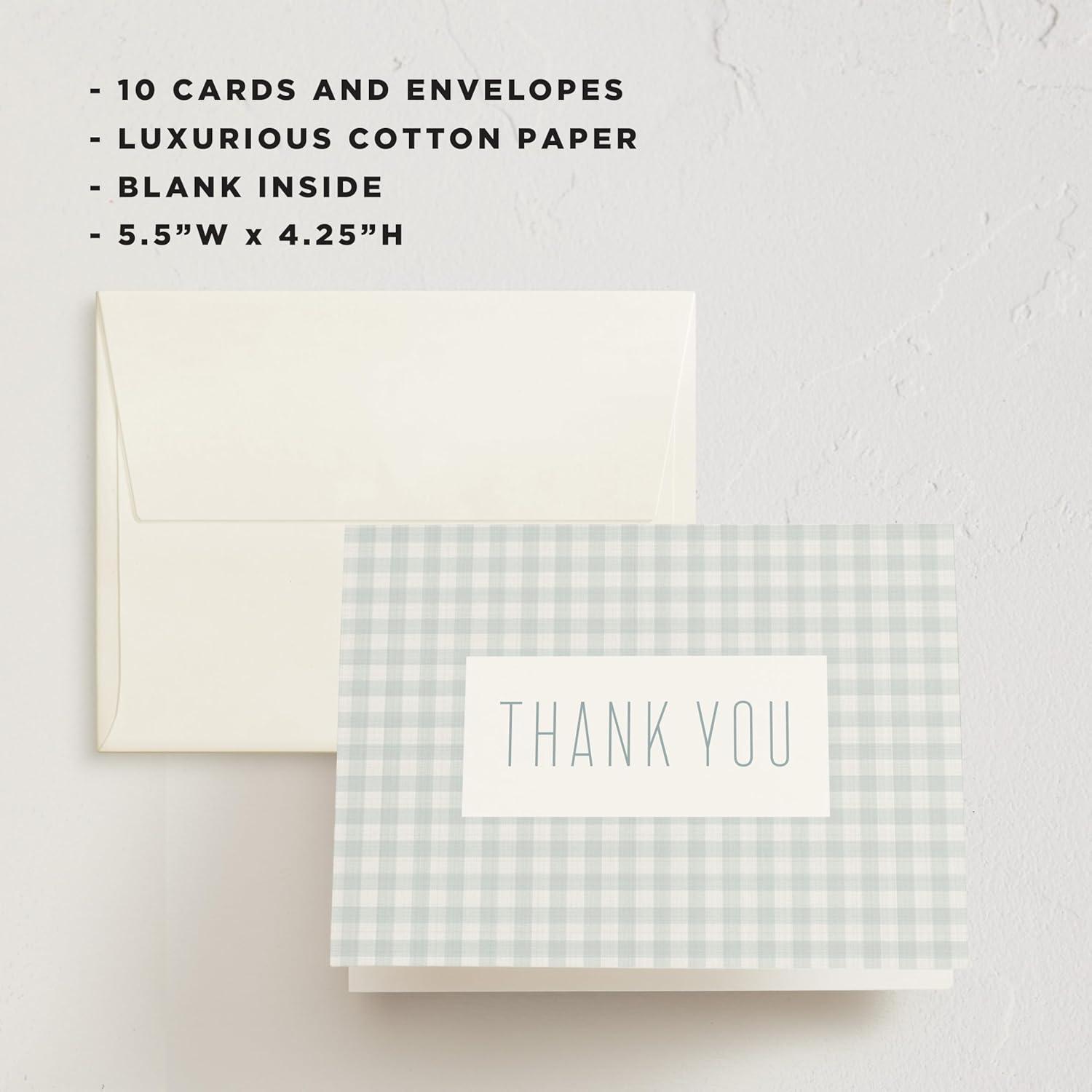 imageMinted Thank You Cards 10 Pack Pooches Gracias Design Folded 425 x 55 Inch Blank Greeting Cards with Envelopes for Pet Lovers Wedding Graduation Baby Shower Appreciation NotesCharming
