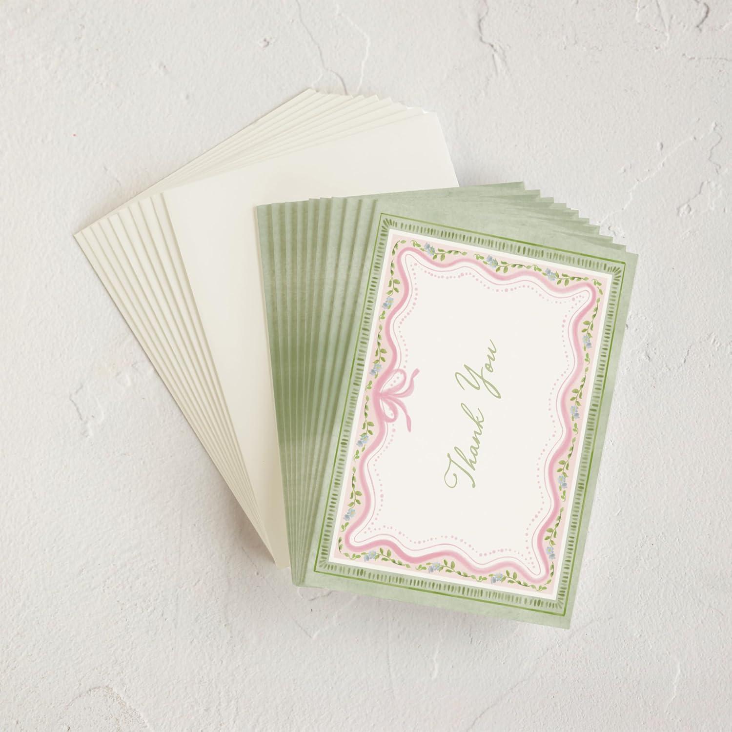 imageMinted Thank You Cards 10 Pack Sparkling Champagne Tower Design Folded 425 x 55 Inch Blank Greeting Cards with Envelopes for Wedding Celebration Party Appreciation NotesBride to Be