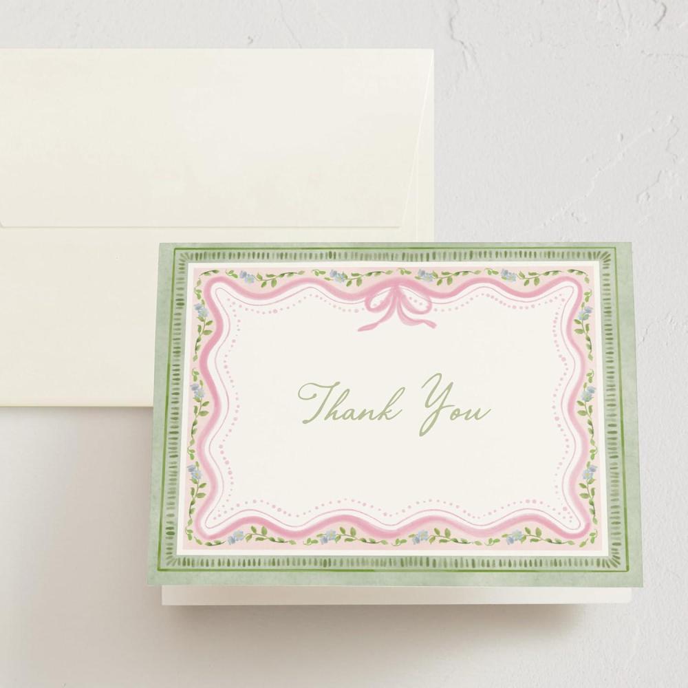 imageMinted Thank You Cards 10 Pack Sparkling Champagne Tower Design Folded 425 x 55 Inch Blank Greeting Cards with Envelopes for Wedding Celebration Party Appreciation NotesBride to Be
