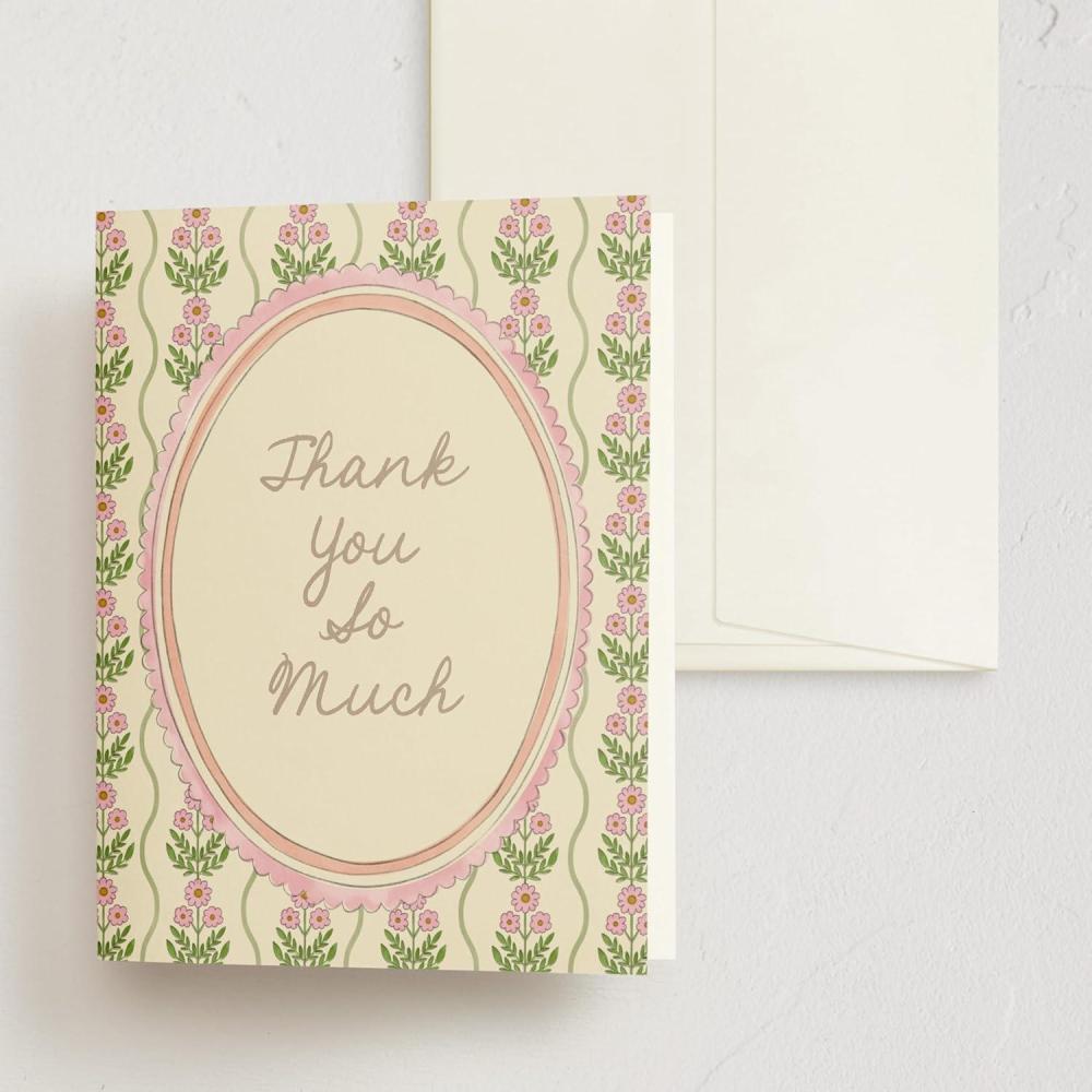 imageMinted Thank You Cards 10 Pack Sparkling Champagne Tower Design Folded 425 x 55 Inch Blank Greeting Cards with Envelopes for Wedding Celebration Party Appreciation NotesBotanical maximalism