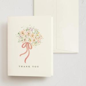 Minted Thank You Cards 10 Pack Sparkling Champagne Tower Design Folded 4.25 x 5.5 Inch Blank Greeting Cards with Envelopes for Wedding Celebration Party Appreciation Notes(Love is Blooming)
