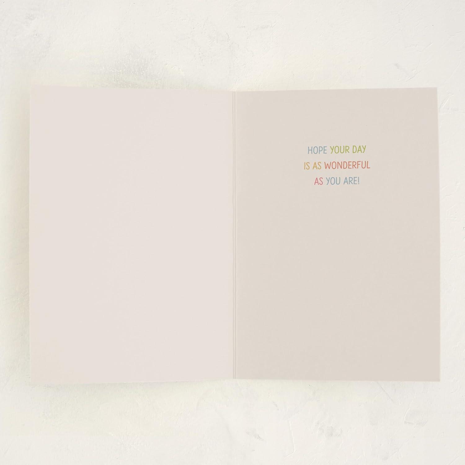 imageMinted Golden Heart Birthday Card with Gold Foil for Wife Husband Partner or Loved One Elegant 5x7 Greeting with Envelope Grey Modern Anniversary Style Love Birthday Card with Romantic MessageRainbows Sunshine