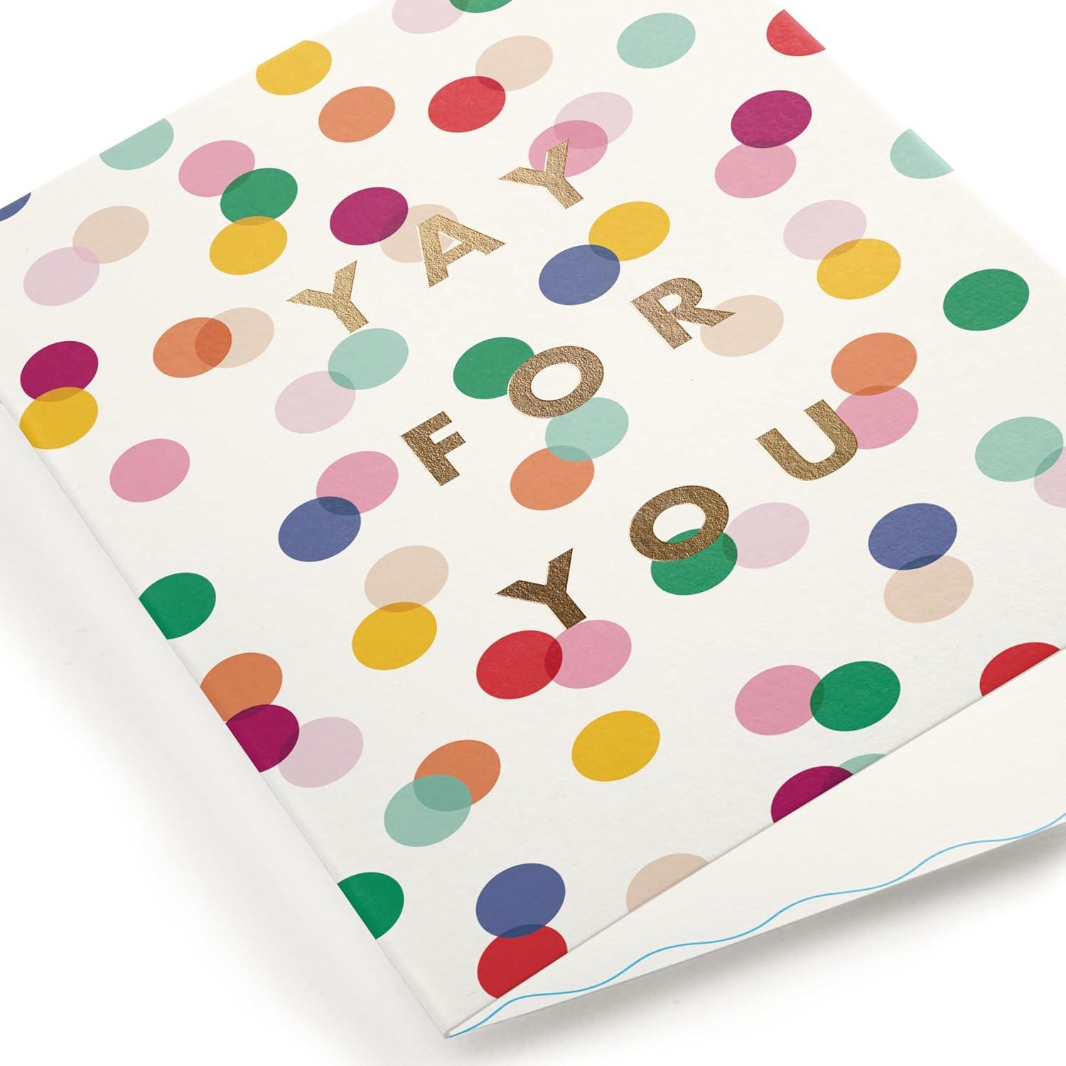 imageMinted Sun Face Blank Card for Any Occasion Watercolor Sun Illustration Note Card Premium 5x7 Blank Greeting with Envelope Warm Radiant Design for Thank You Thinking of You Encouraging MessagesYay For You Confetti