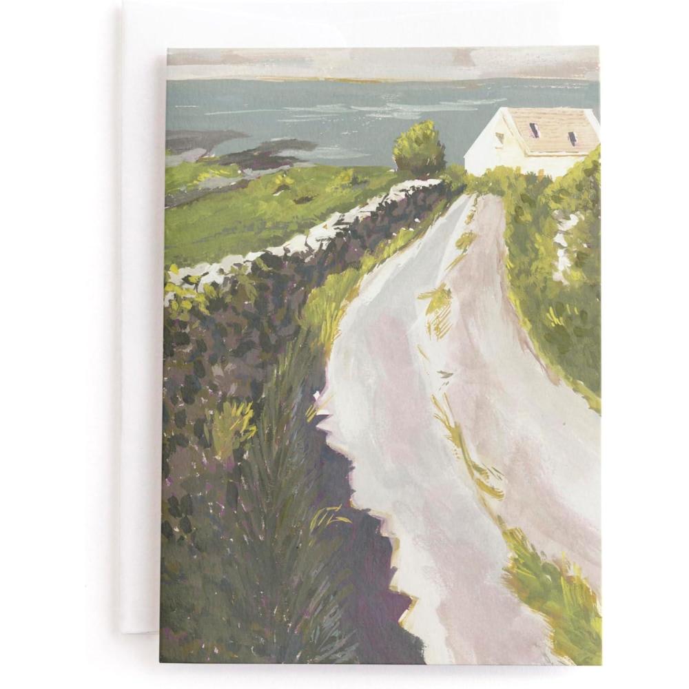 imageMinted Sun Face Blank Card for Any Occasion Watercolor Sun Illustration Note Card Premium 5x7 Blank Greeting with Envelope Warm Radiant Design for Thank You Thinking of You Encouraging MessagesInis Mor