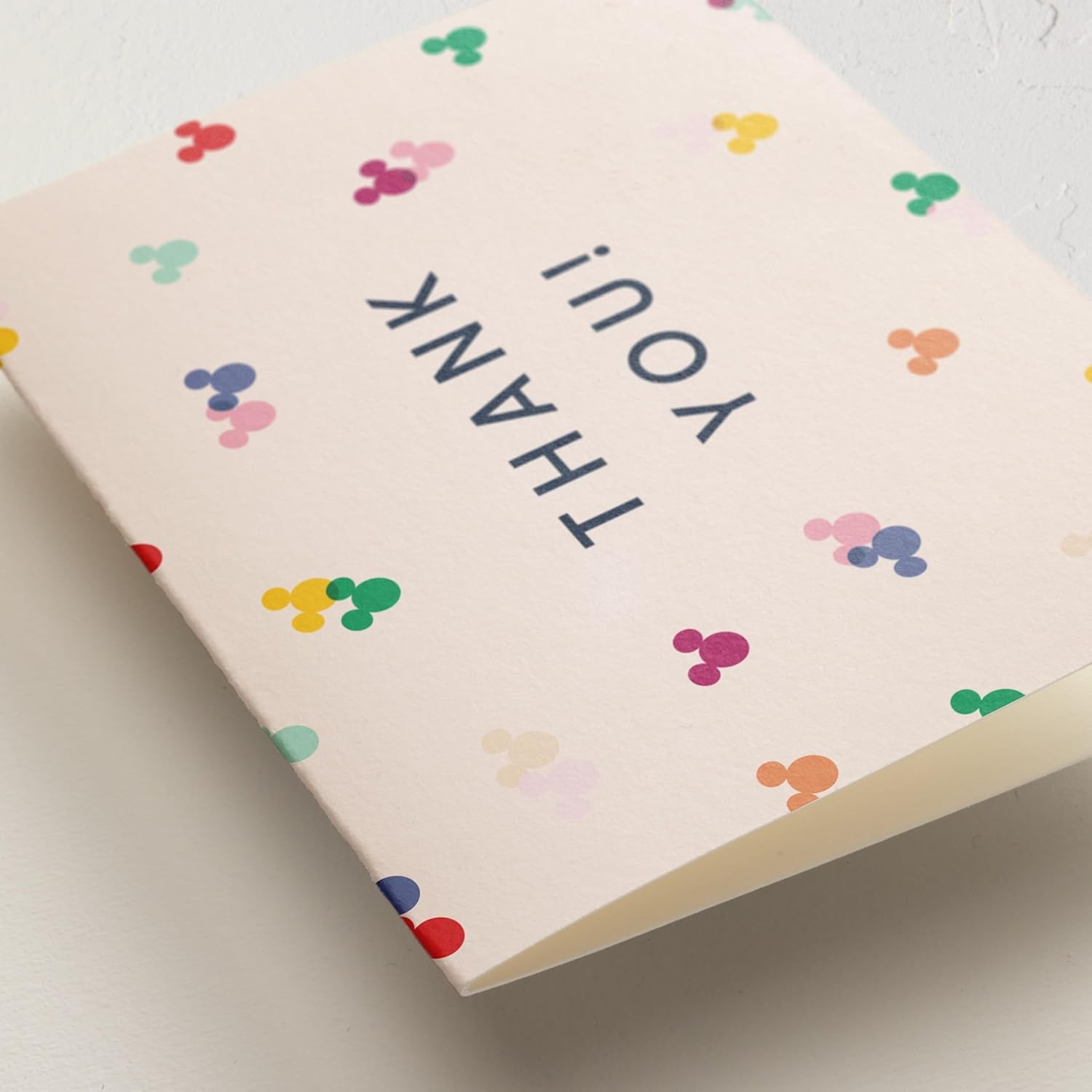 imageMinted Thank You Cards 10 Pack Disney Mickey Confetti Design Folded 425 x 55 Inch Blank Greeting Cards with Envelopes for Kids Parties Baby Shower Celebration Appreciation Notes