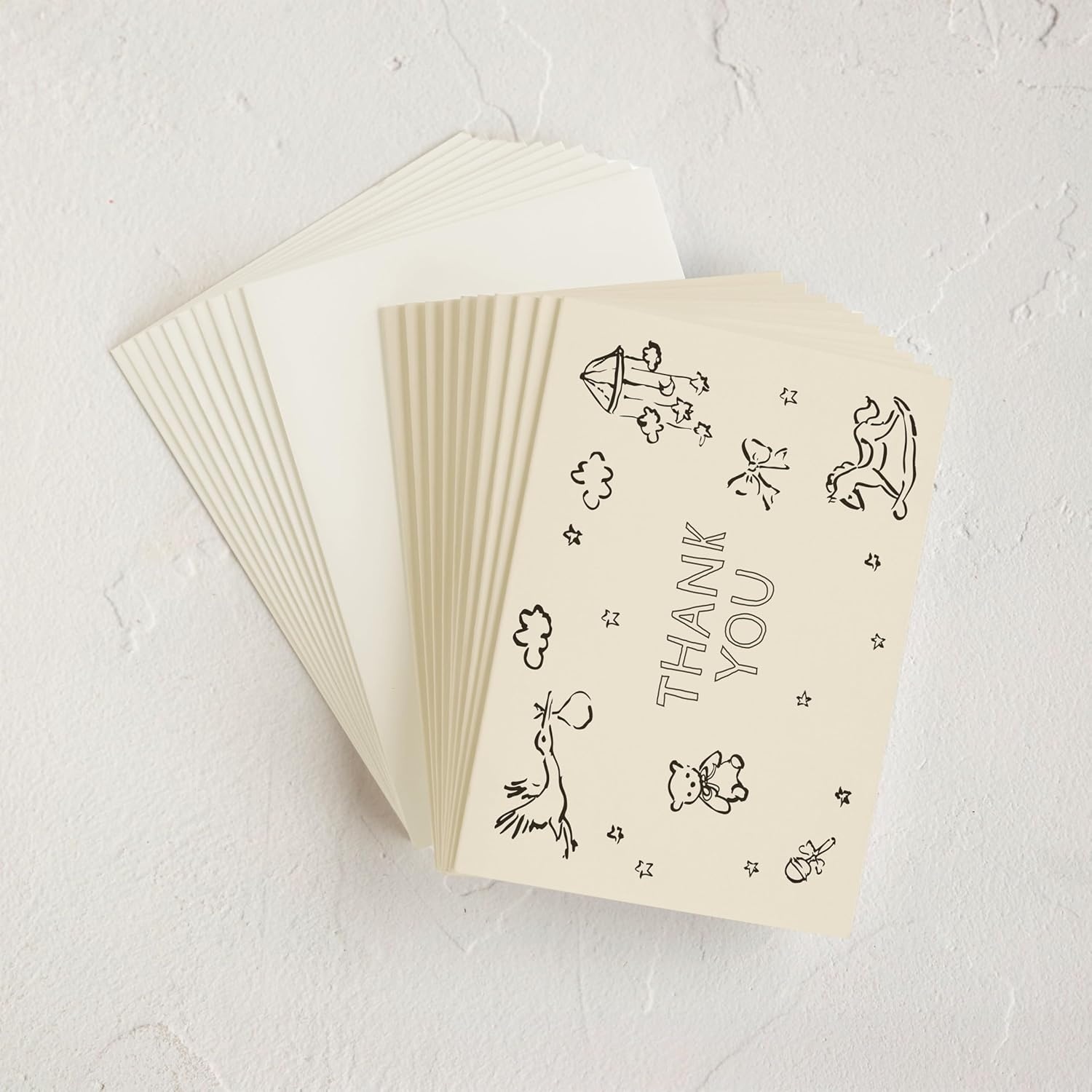 imageMinted Thank You Cards 10 Pack Disney Winnie the Pooh in the Wood Design Folded 425 x 55 Inch Blank Greeting Cards with Envelopes for Baby Shower Kids Events Appreciation NotesBundle of Joy Sketches