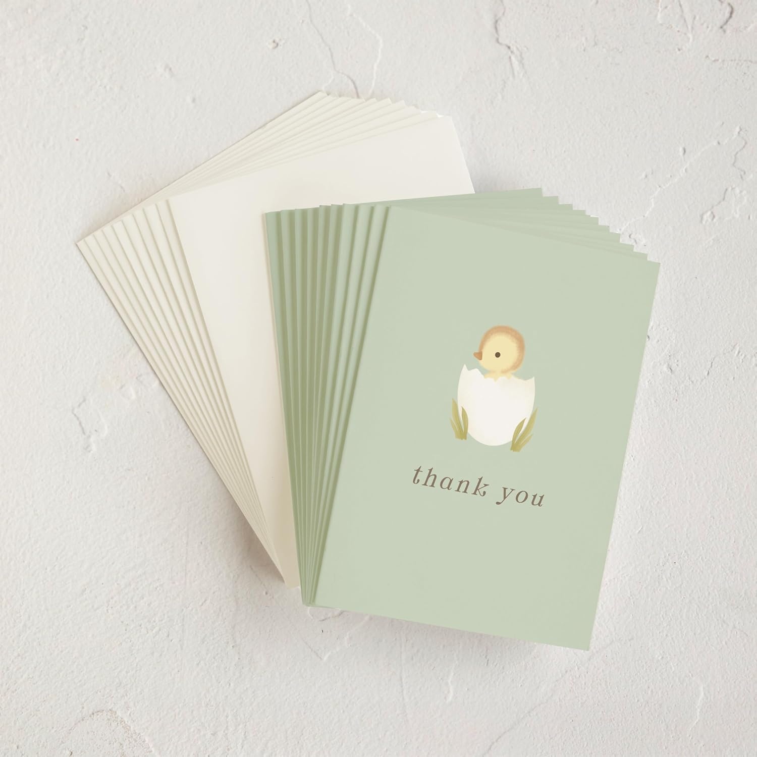 imageMinted Thank You Cards 10 Pack Disney Winnie the Pooh in the Wood Design Folded 425 x 55 Inch Blank Greeting Cards with Envelopes for Baby Shower Kids Events Appreciation NotesLil Duck