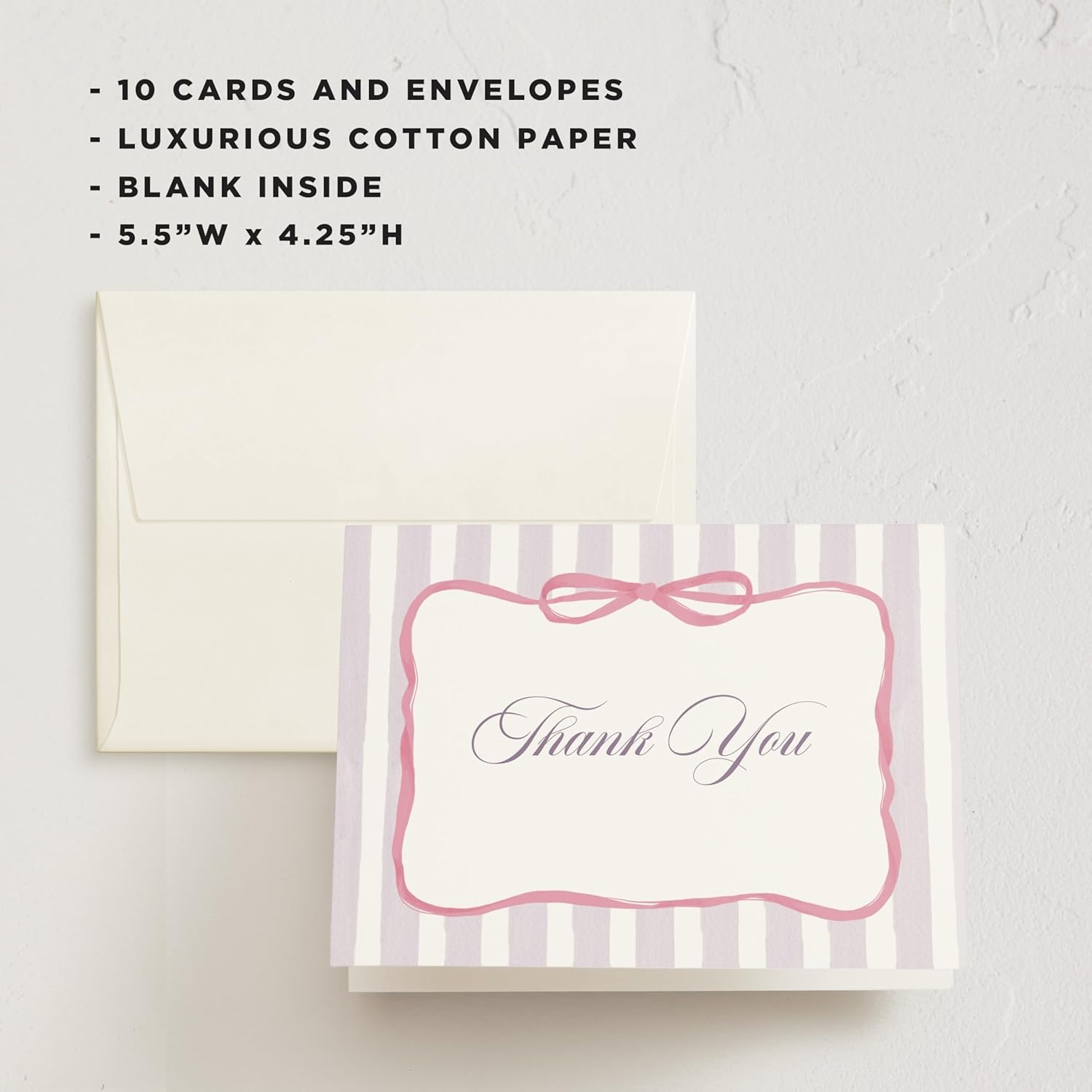 imageMinted Thank You Cards 10 Pack Disney Winnie the Pooh in the Wood Design Folded 425 x 55 Inch Blank Greeting Cards with Envelopes for Baby Shower Kids Events Appreciation NotesCelina Pink