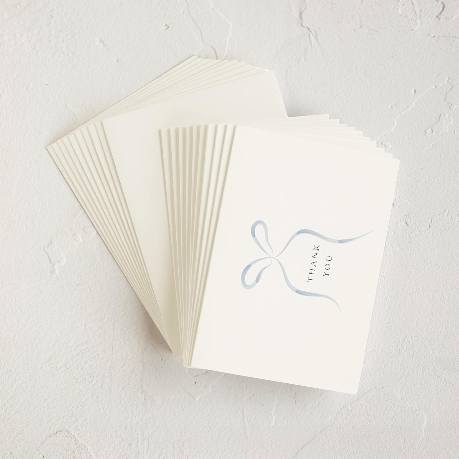 imageMinted Thank You Cards 10 Pack Disney Winnie the Pooh in the Wood Design Folded 425 x 55 Inch Blank Greeting Cards with Envelopes for Baby Shower Kids Events Appreciation NotesBlue Bow