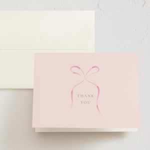 Minted Thank You Cards 10 Pack Disney Winnie the Pooh in the Wood Design Folded 4.25 x 5.5 Inch Blank Greeting Cards with Envelopes for Baby Shower Kids Events Appreciation Notes(Pink Bow)
